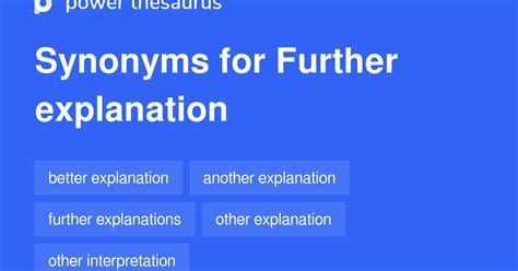further proving synonym.